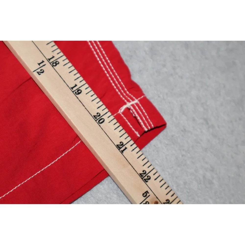 Polo Ralph Lauren Swim Shorts Mens Large Red Cargo Pocket Board Trunks